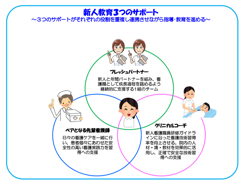 新人教育3つのサポート