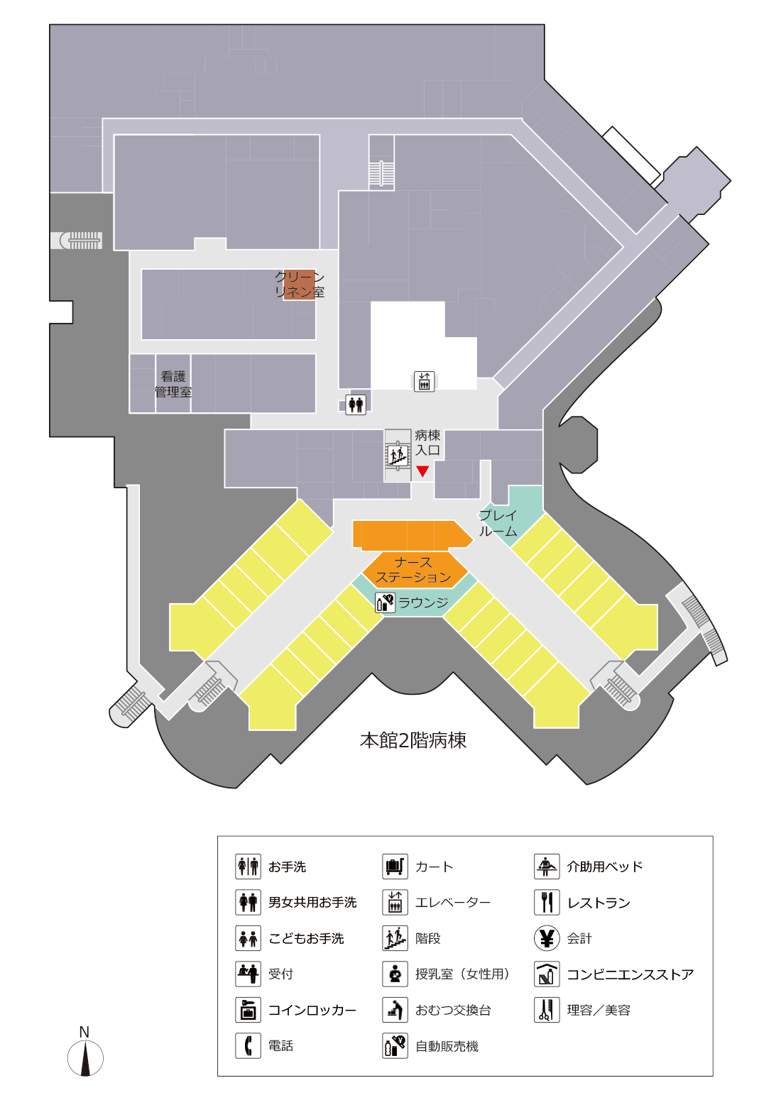 フロアマップ本館２階