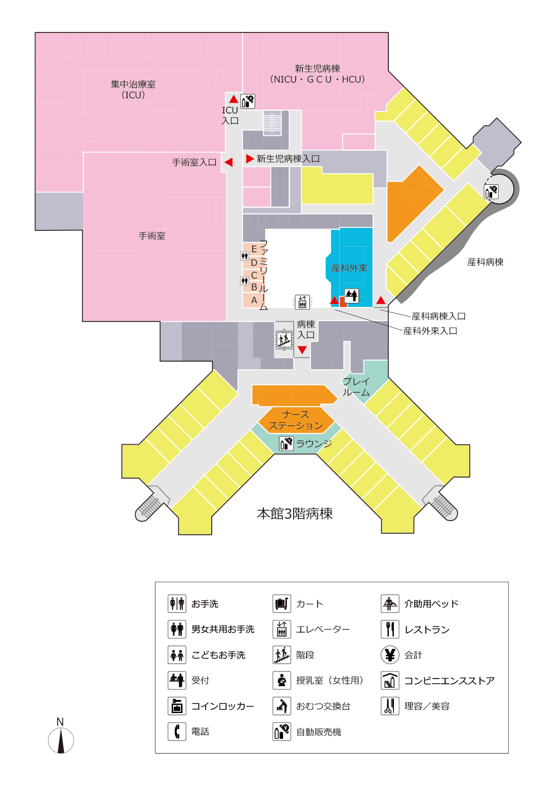 フロアマップ本館３階